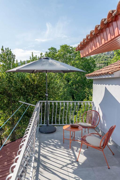 Balkón nebo terasa v ubytování House Madrino