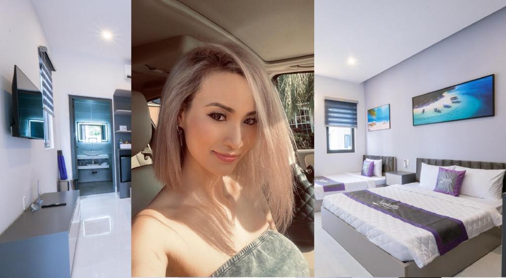 Postel nebo postele na pokoji v ubytování NatalieLe's Homestay