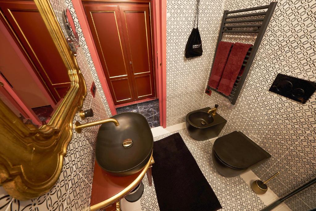 Koupelna v ubytování Hotel Zia Piera