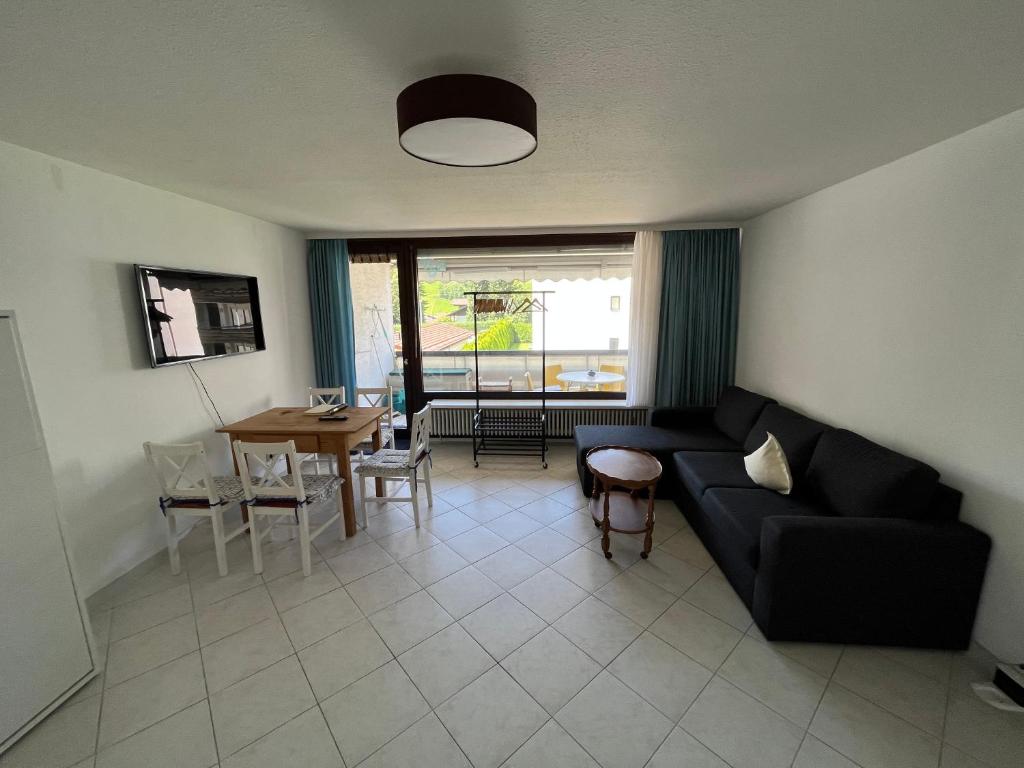 พื้นที่นั่งเล่นของ Ferienwohnung im herzen von Oberstaufen