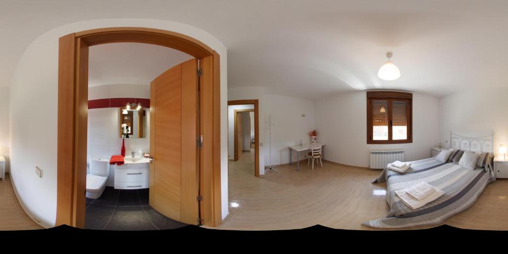 Postel nebo postele na pokoji v ubytování Casa vacacional El Arroyo