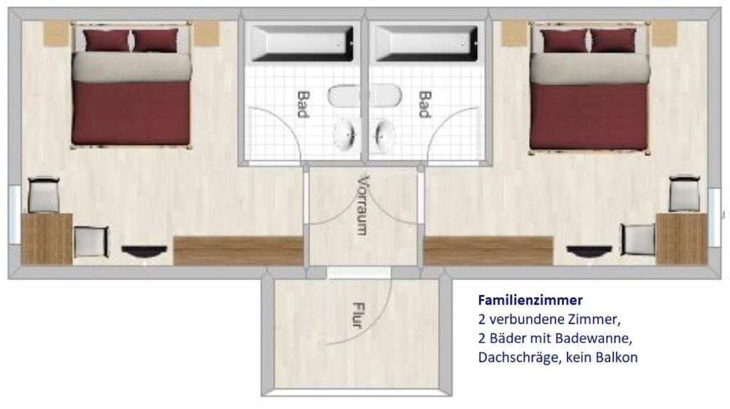 Postel nebo postele na pokoji v ubytování Gästehaus Kristall
