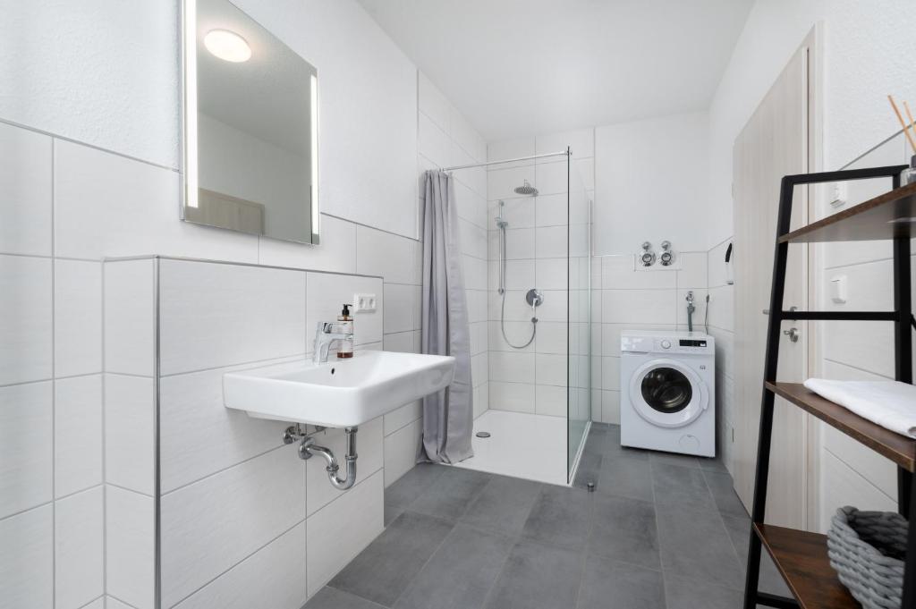 Fotografie z fotogalerie ubytování Modernes Apartment, Altstadt, Parkplatz, NETFLIX v destinaci Quedlinburg