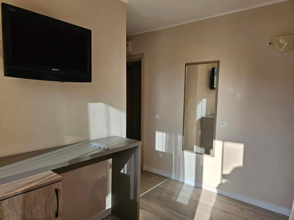TV a/nebo společenská místnost v ubytování Lotos Apartments