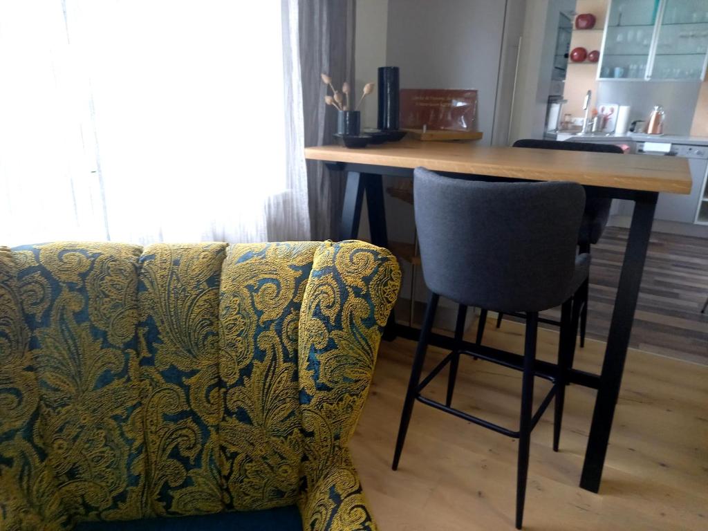 Posezení v ubytování Riccis 47m2 bamboo flat