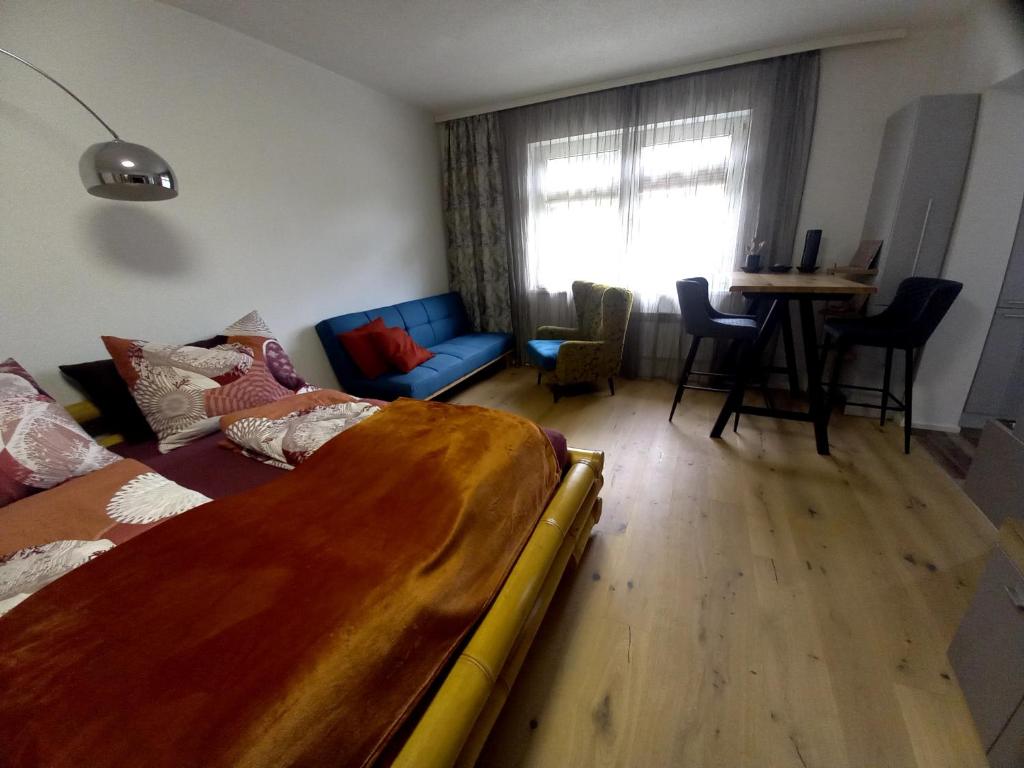 Posezení v ubytování Riccis 47m2 bamboo flat