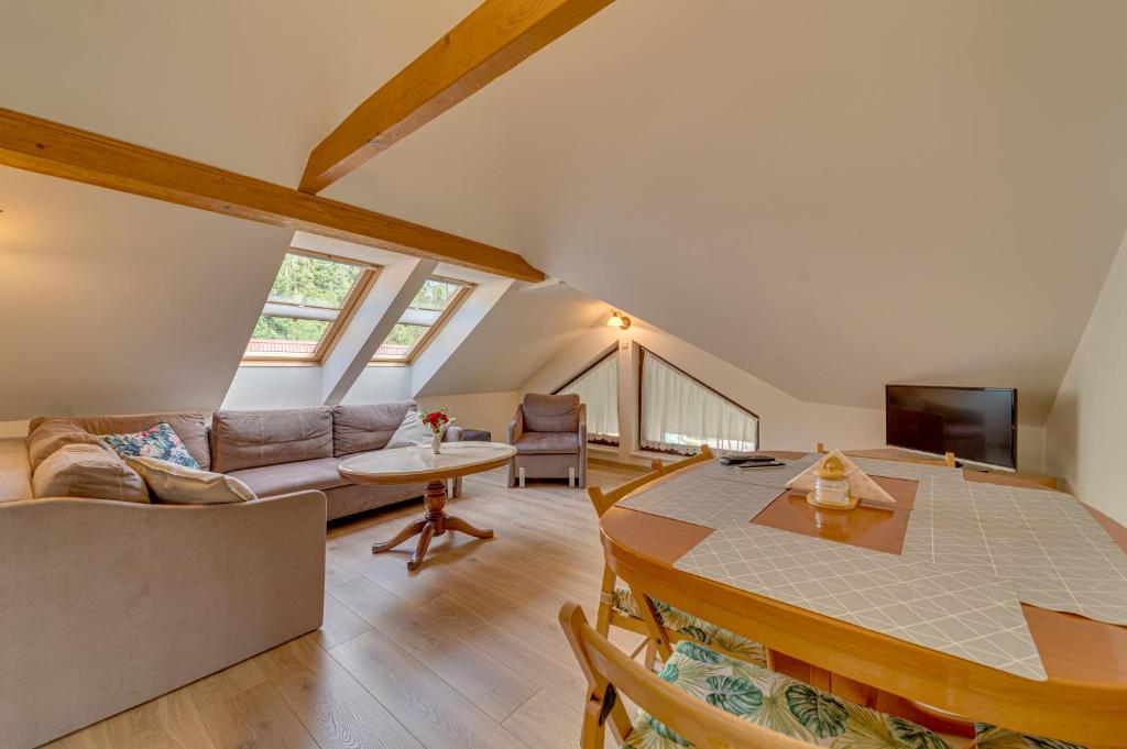 Posezení v ubytování Apartamenty Krystyna