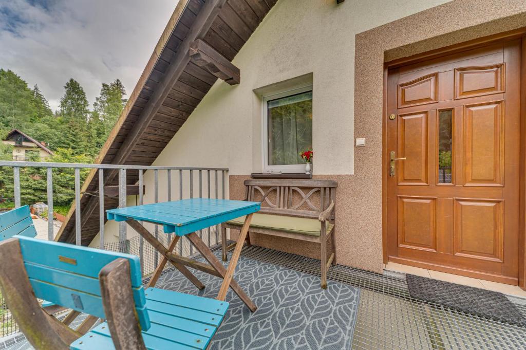 Balkón nebo terasa v ubytování Apartamenty Krystyna