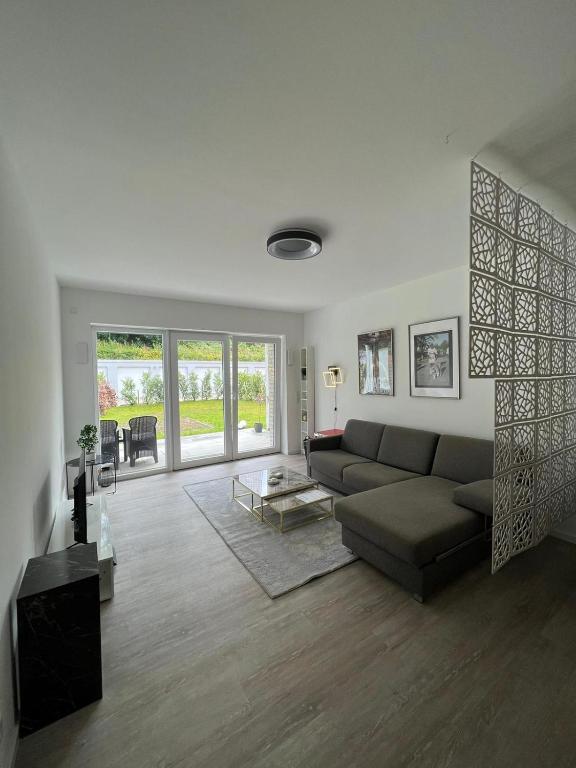 Posezení v ubytování Luxuriöses Apartment für 4 Personen, Neubau, Parkplatz free