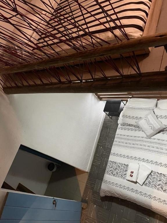 Voodi või voodid majutusasutuse Hostel Once Once toas