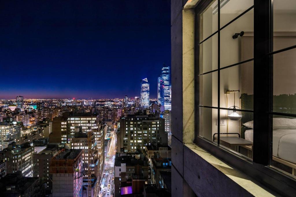 Nespecifikovaný výhled na destinaci New York nebo výhled na město při pohledu z hotelu