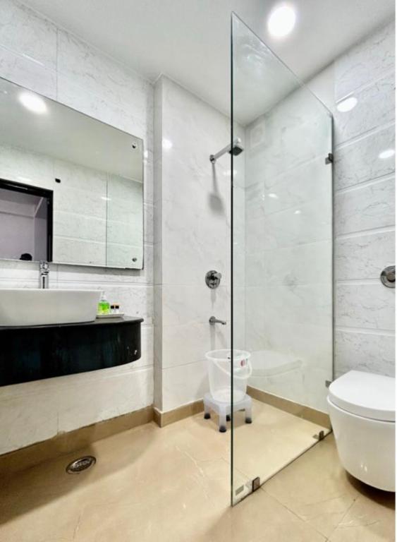 Koupelna v ubytování Hotel Cosmo - Karol Bagh