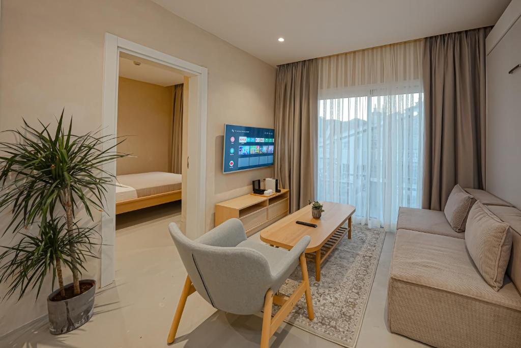 TV a/nebo společenská místnost v ubytování House Of Marmaris