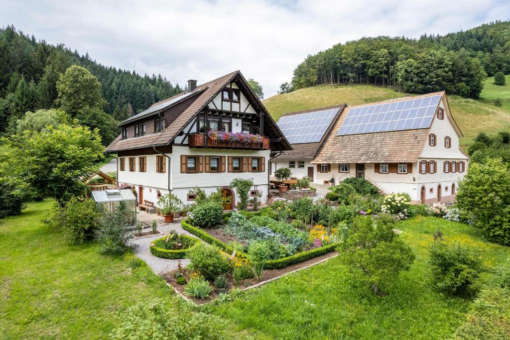 an aerial view of a house with a garden at Am Döttelbach in Bad Peterstal-Griesbach