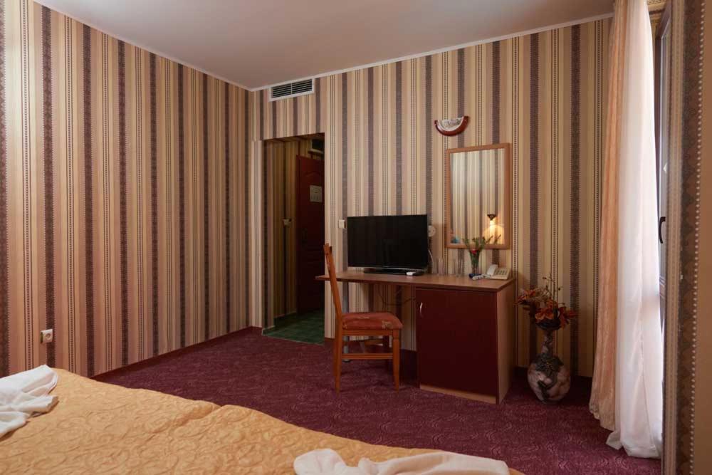 TV a/nebo společenská místnost v ubytování Hotel Smolyan