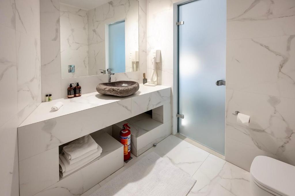 Koupelna v ubytování Greco Philia Hotel Boutique