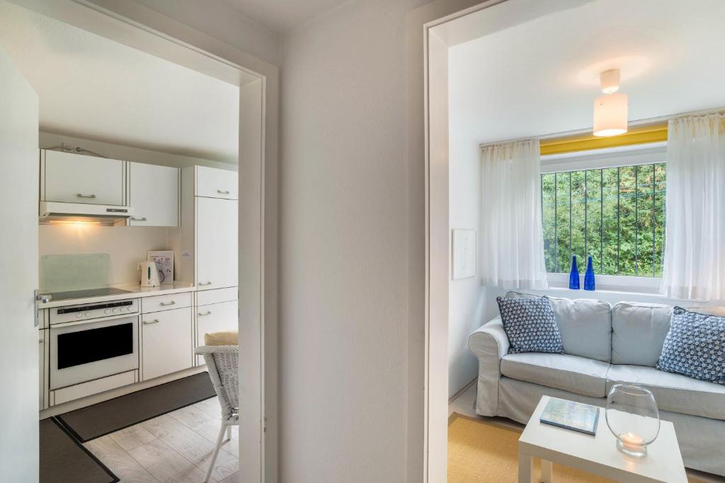 Kuchyň nebo kuchyňský kout v ubytování Ferienwohnung Götz