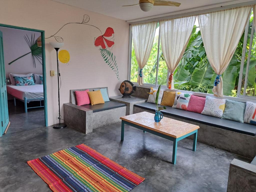 Postel nebo postele na pokoji v ubytování Juliet Home Samui - Adult only