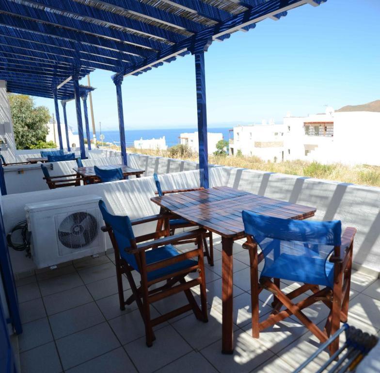 A balcony or terrace at Pension Christina
