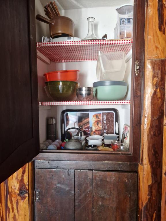Kuchyň nebo kuchyňský kout v ubytování Gîte d'Aigoual