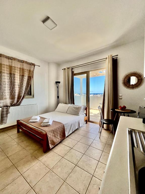 Posteľ alebo postele v izbe v ubytovaní Giotas house