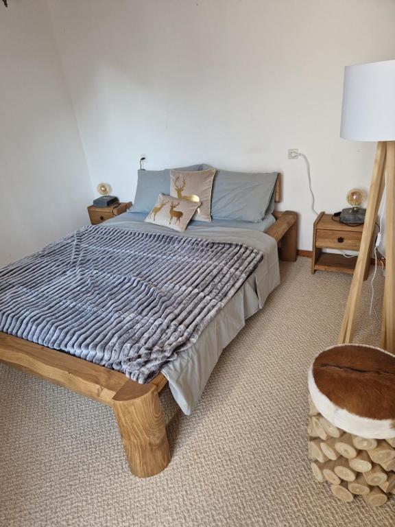 Postel nebo postele na pokoji v ubytování Gîte d'Aigoual