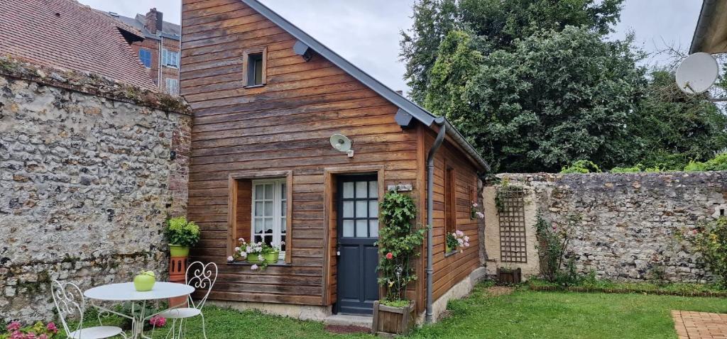 Zahrada ubytování Honfleur à deux