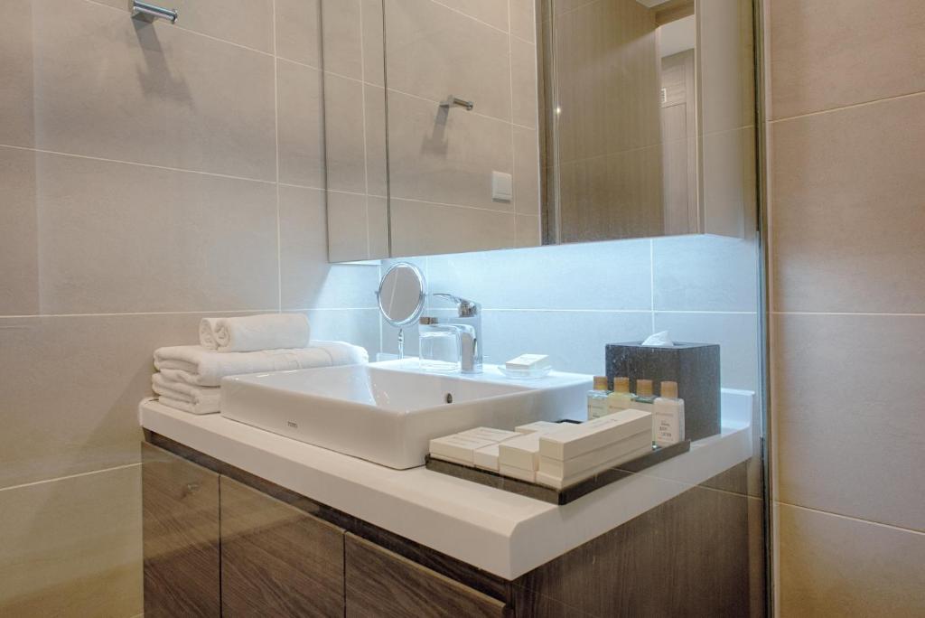 Koupelna v ubytování GRANFERTE Phnom Penh Hotel
