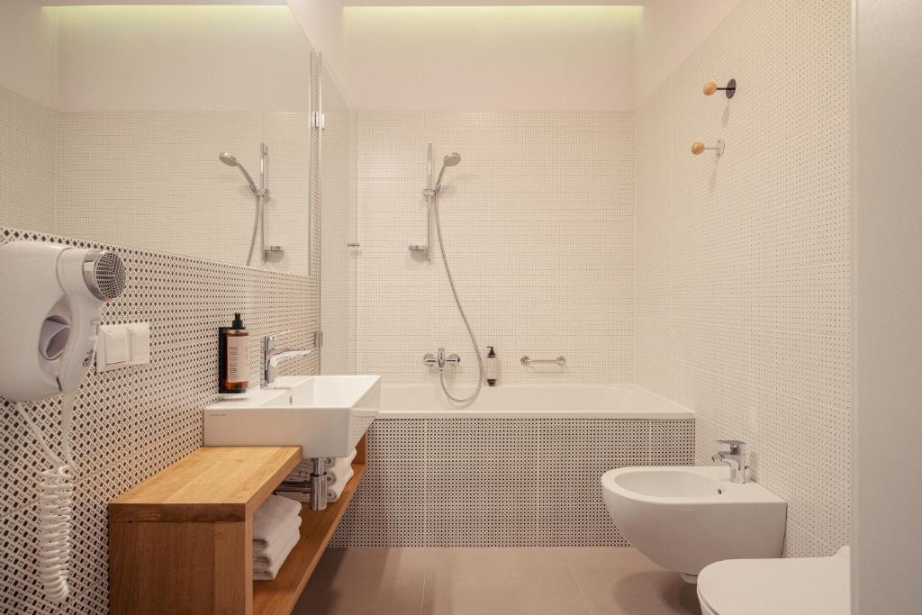Koupelna v ubytování Hotel Faros Gdansk Airport