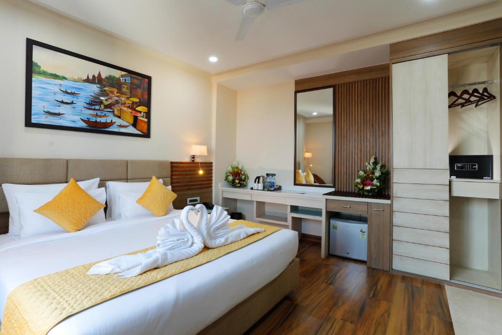 Kuchyň nebo kuchyňský kout v ubytování Hotel Dolphin Grand