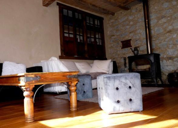 Zona de estar de Gîte Mourtis