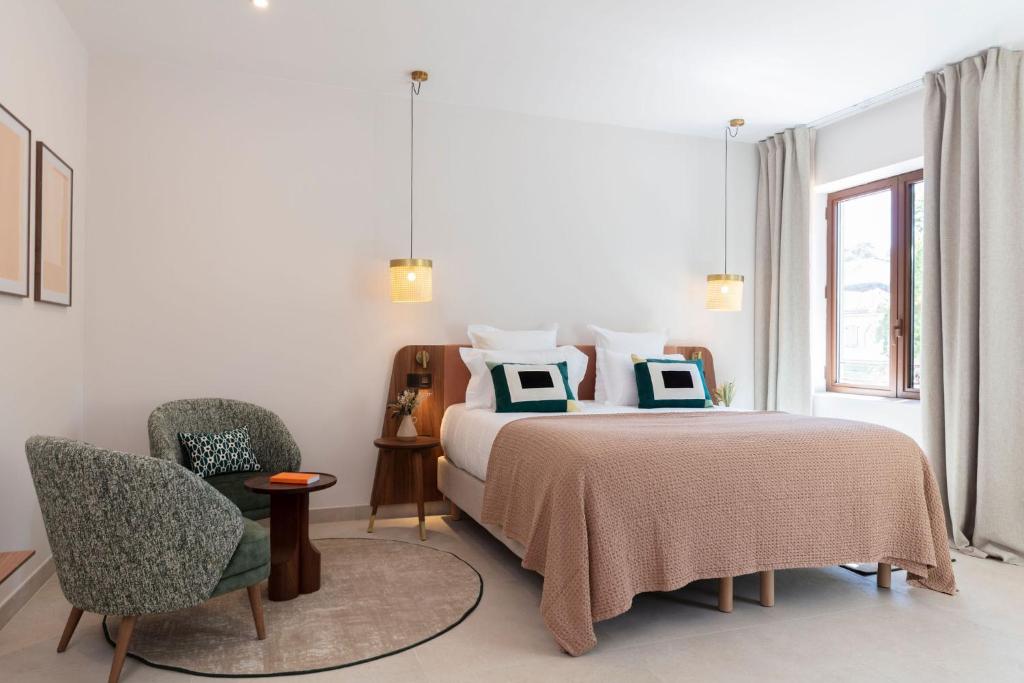 Hôtel et Restaurant La Bastide Bourrelly - Mathias Dandine - 卓越的双人或双室