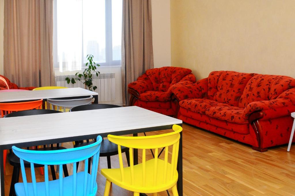 Posezení v ubytování Kenut Hostel