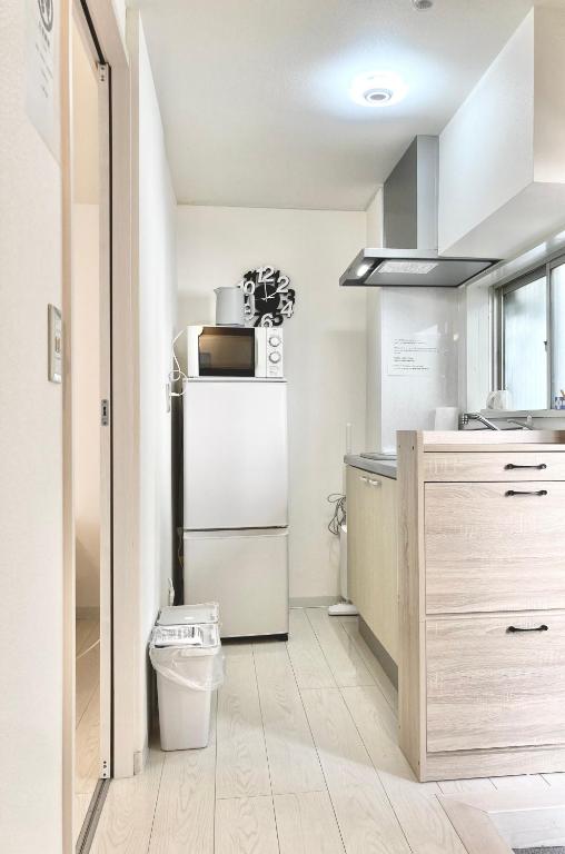 Kuchyň nebo kuchyňský kout v ubytování KOSUMOSU Ikebukuro Shinjuku Private House