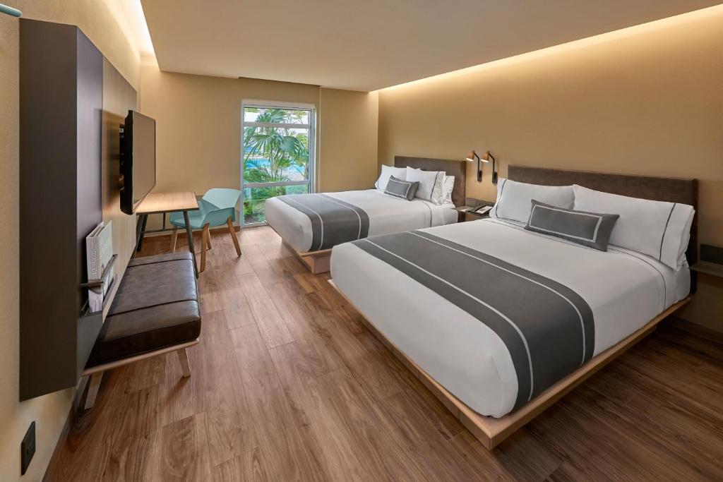 City Express Plus by Marriott Cancun Aeropuerto Riviera - Tweepersoonskamer Met Twee Dubbele Bedden