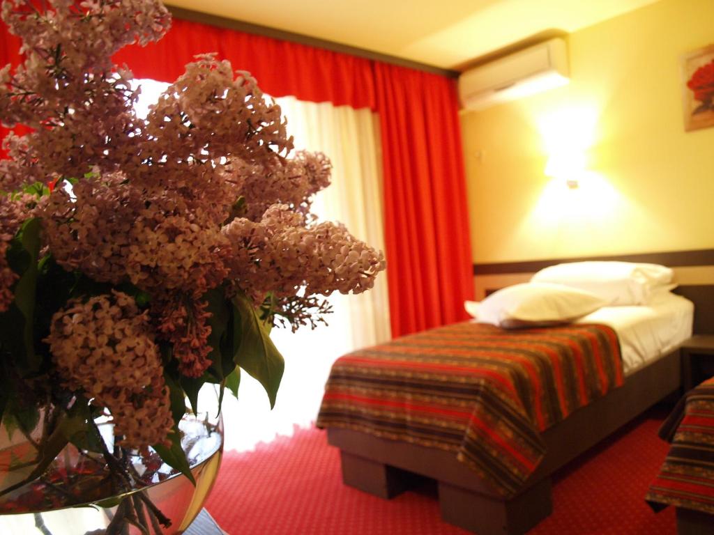 Postel nebo postele na pokoji v ubytování Hotel Dana