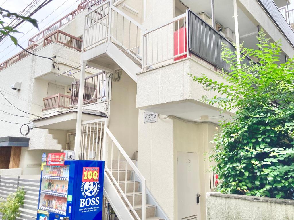 Balkón nebo terasa v ubytování KOSUMOSU Ikebukuro Shinjuku Private House
