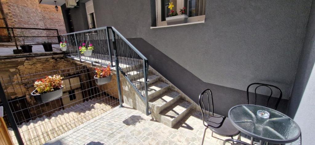 Balkón nebo terasa v ubytování LARA