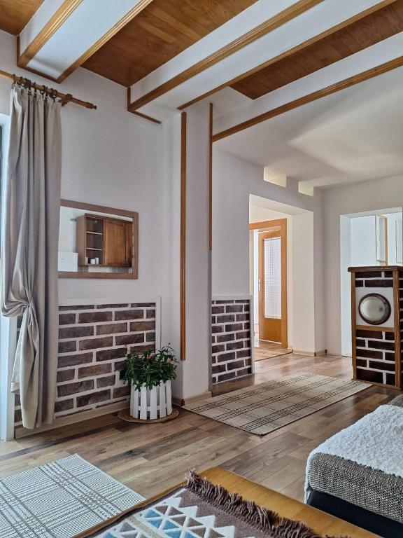 Postel nebo postele na pokoji v ubytování Bajka