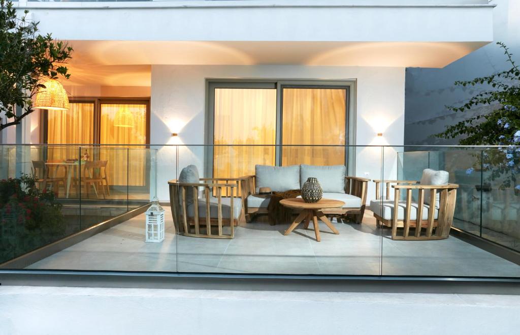 Posezení v ubytování Skiathos Ammos Luxury Apartments
