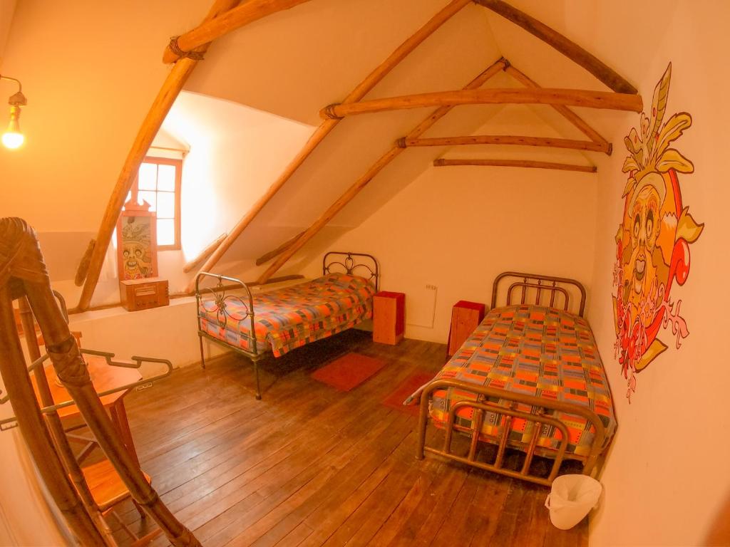Postel nebo postele na pokoji v ubytování Anata Hostal