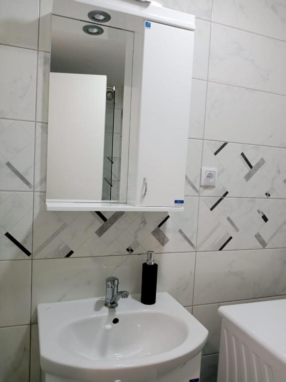 Koupelna v ubytování Apartman Nikolic