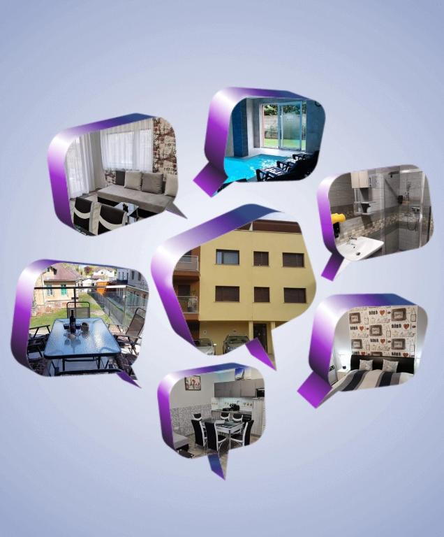 A television and/or entertainment centre at Sweet&Center Wellness apartman