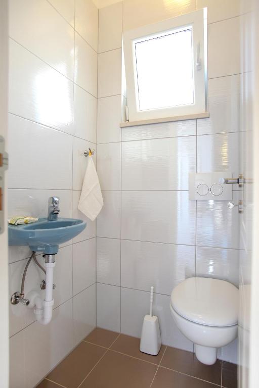 Koupelna v ubytování Cvita apartments
