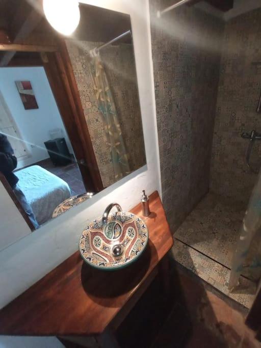 Koupelna v ubytování Villa con preciosas vista a Málaga capital