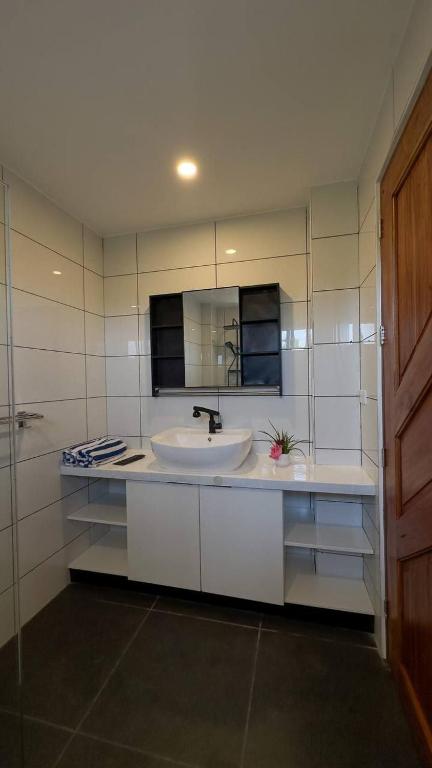 Kuchyň nebo kuchyňský kout v ubytování Tablas Seaview Homestay