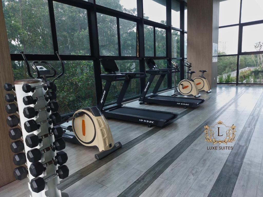 Fitness centrum a/nebo fitness zařízení v ubytování Luxe Suites at Skyloft