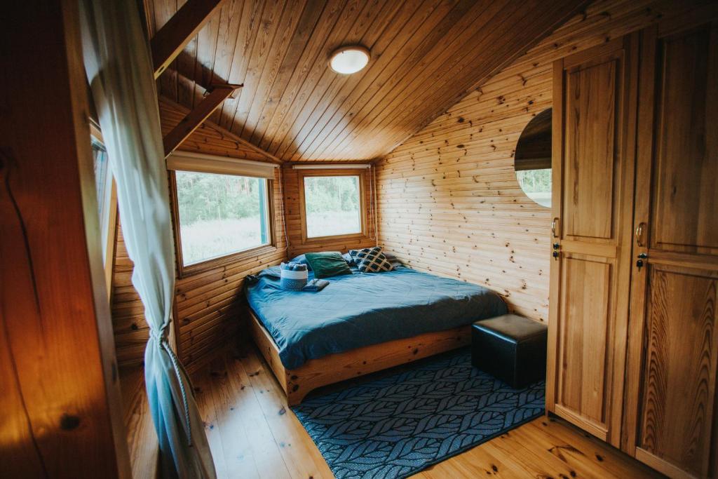 Postel nebo postele na pokoji v ubytování Floating guest house Musters