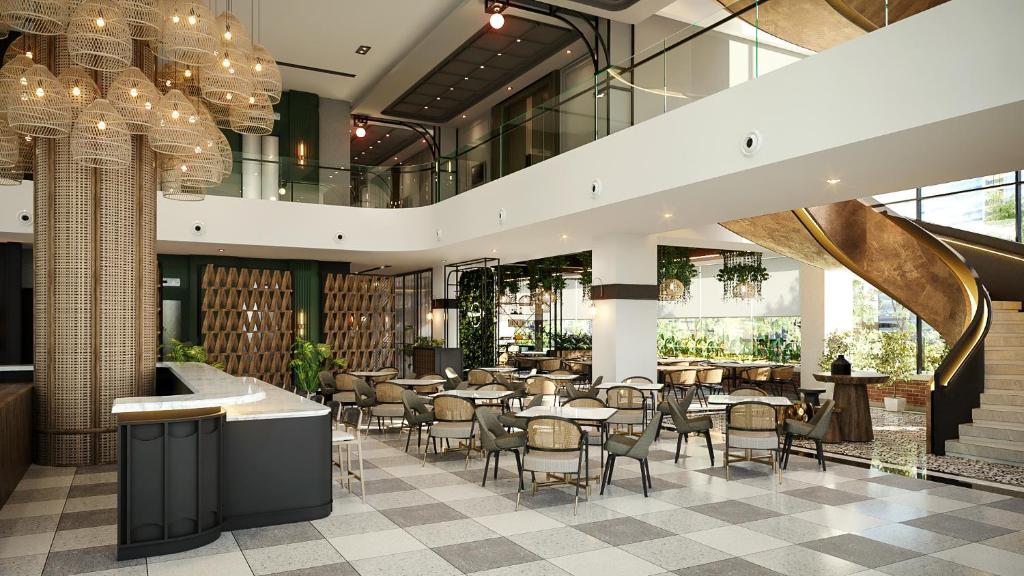 Restaurace v ubytování Luminor Hotel Padjadjaran Bogor by WH