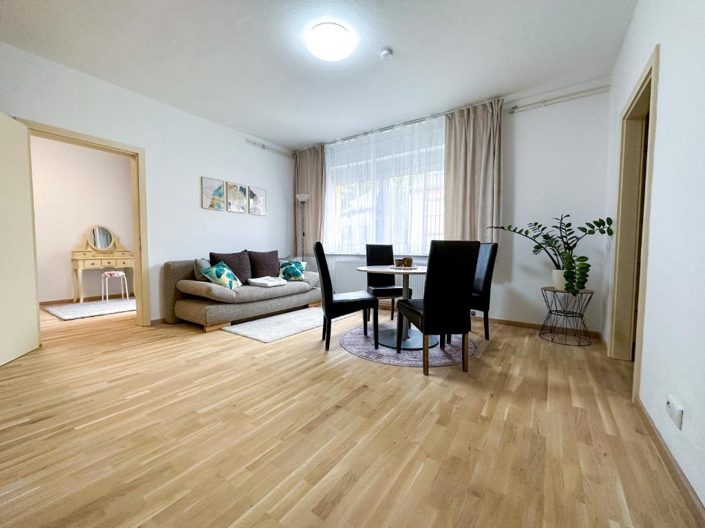 Posezení v ubytování Wohnung zum Wohlfühlen!